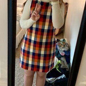 Gorgeous kjp plaid shift dress